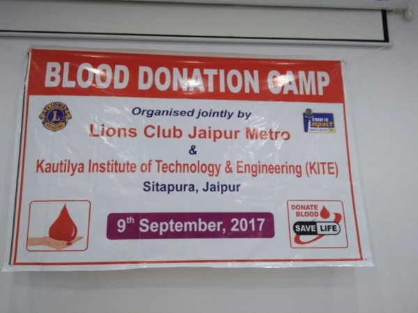 Blood donation Camp on 09.09.2017 2